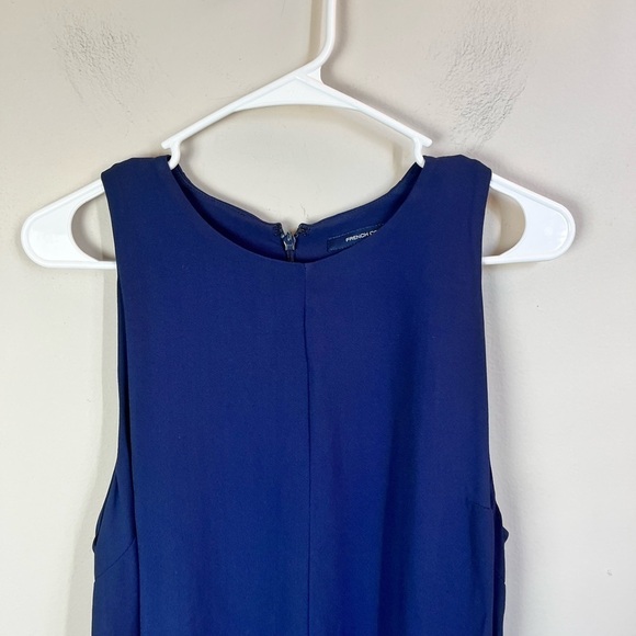 FRENCH CONNECTION Womens Navy Sleeveless Evening Romper Juniors Size: 6 - Picture 3 of 6